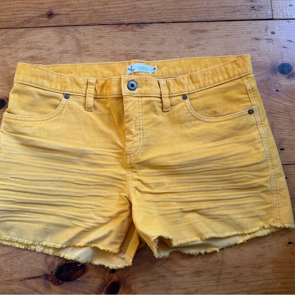 Carve Designs Oahu Corduroy Shorts, Sunflower Yellow - Size 10 - Picture 2 of 5